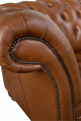 Bank woonkamer Chesterfield bank gestoffeerde banken 4-zits leren xxl groot