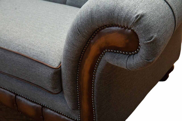 Luxe bankstel 4-zits woonkamer Chesterfield bank ontwerp grijs bankstellen nieuw