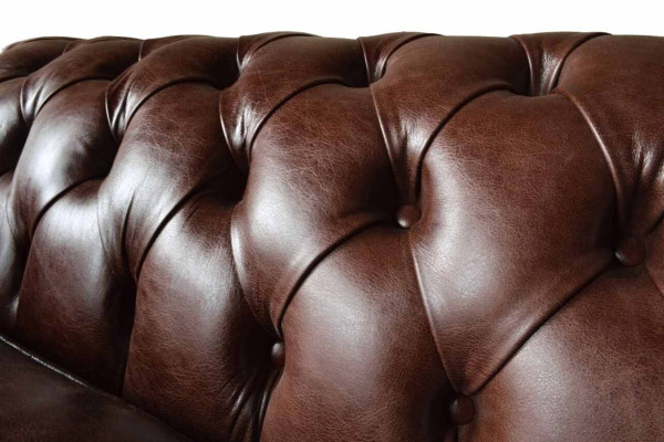 Bankstel 3-zits Bank Gewatteerde Banken Bankstellen Woonkamer Chesterfield Leer