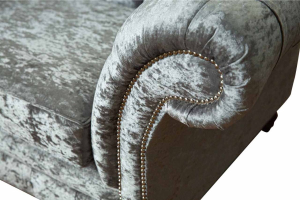 Vierzits bank Banken 4-zits Chesterfield woonkamer stof design stoel.
