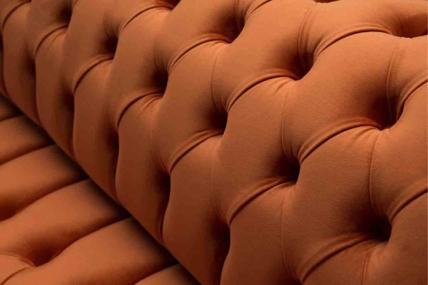 Britse Chesterfield gestoffeerde luxe sofa design bank klassieke 4-zits sofa