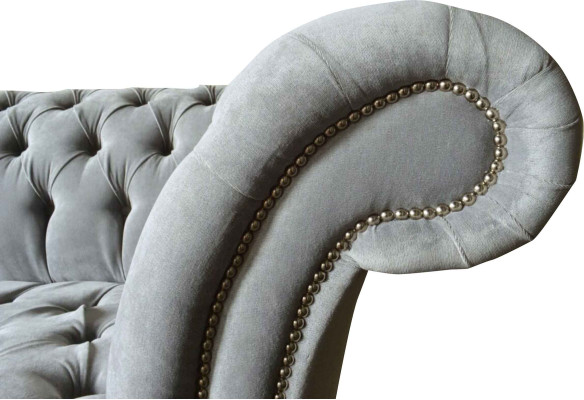 Chesterfield Design Bank 4-Zits Bank Bekleding Luxe Textiel Bankstellen