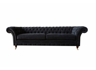 Design Sofa 4-zitsbekleding Luxe Klassieke Textiel Chesterfield Sofa's