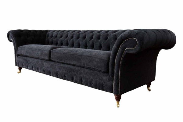 Design Sofa 4-zitsbekleding Luxe Klassieke Textiel Chesterfield Sofa's