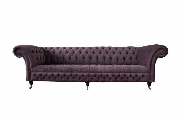 Design Bankstel 4-zits Bank Bekleding Luxe Textiel Bankstellen Chesterfield