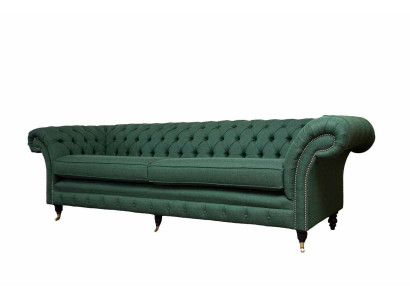 Bankstel 4-zits Groen Woonkamer Modern Design Stoffen Bekleding Luxe