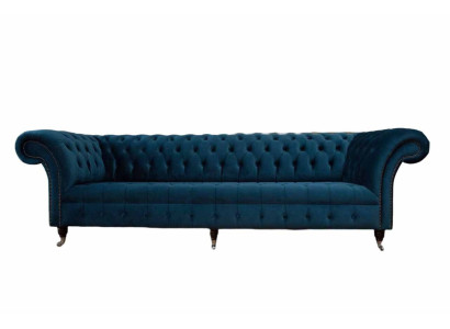 Ontwerpbank Chesterfield bekleding Modern Textiel Stof 4-zits Slaap