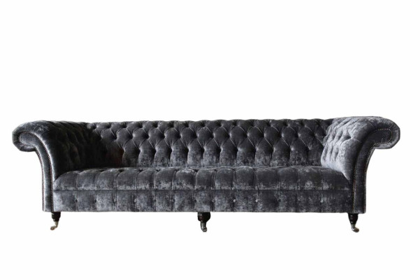Vierzitterbank 4-zitsbanken Textiel Modern Design Stof Polyester Grijs