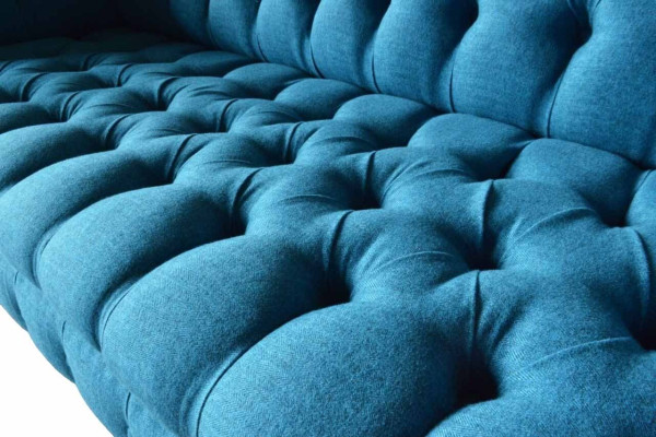 Chesterfield Sofa Bank Bekleding Designer 3-zitsbank Nieuw DriEZITSbank