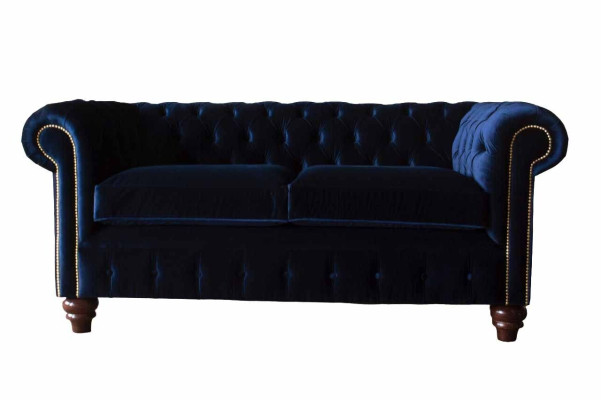 Blauwe Chesterfield Engelse klassieke stijl bank bank 3 zits kussen 230cm