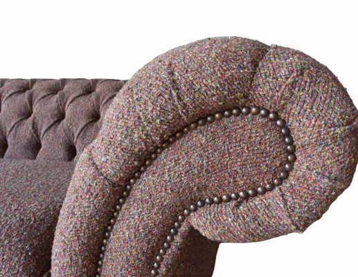 Grote Chesterfield Engelse klassieke stijl bankbank 3-zits bekleding 230cm