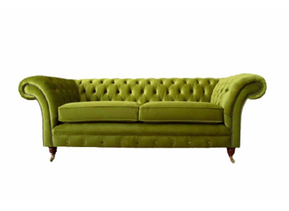 Bankstel 3-zits Stof Design Bank Beklede Bankstellen Textiel Modern Chesterfield