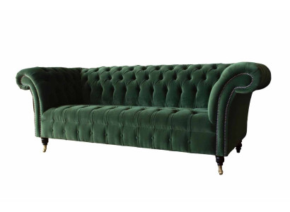 Design Bankstel 3-Zits Bank Bekleding Chesterfield Woonkamer Textiel Bankstellen