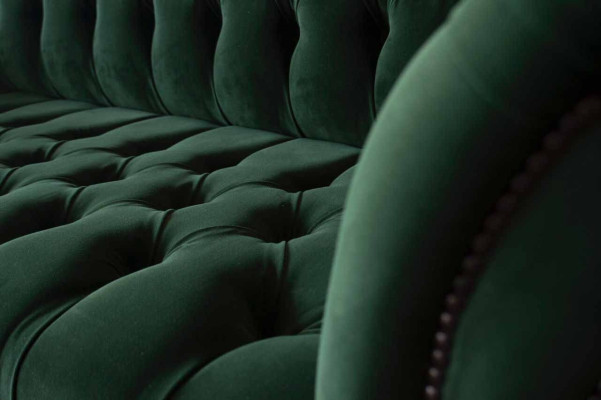 Design Bankstel 3-Zits Bank Bekleding Chesterfield Woonkamer Textiel Bankstellen