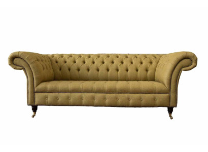Chesterfield driezits luxe bank 3 zitbank ontwerp bank meubels beige