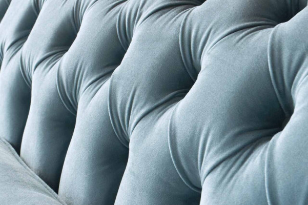Chesterfield 3-zits gestoffeerde bank bankstel textiel moderne stijl stof nieuw