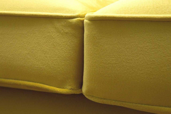 Textiel 3-zits Blauwe Stoffen Designbank Bekleding 230cm Bank Chesterfield