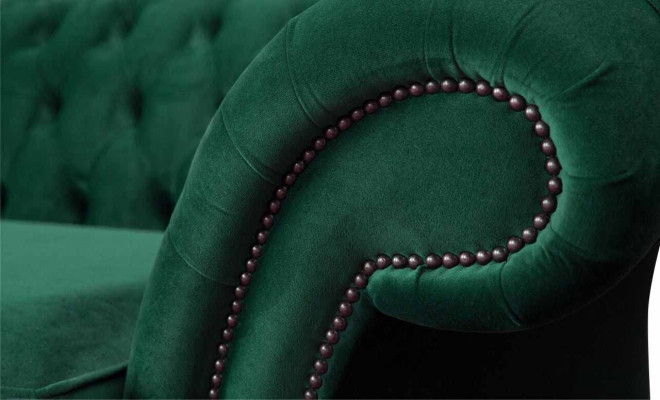 Chesterfield bank bank bekleding 3-zits bank banken zitten banken groen nieuw