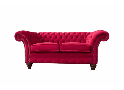 Ontwerp Modern Textiel Sofa 2-Zitsbank Gestoffeerde Luxe Bankstellen Chesterfield