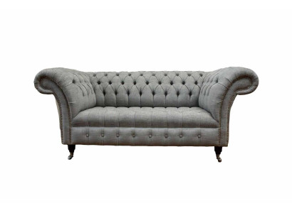 Chesterfield tweezitsbank gestoffeerd bankstel textielbank textiel luxe  Chesterfield tweezitsbank gestoffeerd bankstel textielbank textiel luxe