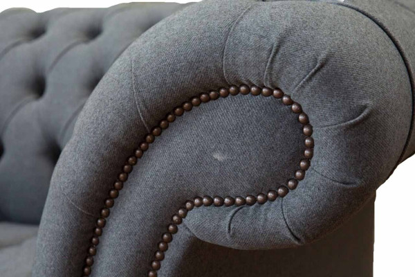 Engels Chesterfield kantoor zitmeubel inrichting bank bank 2 zit textiel