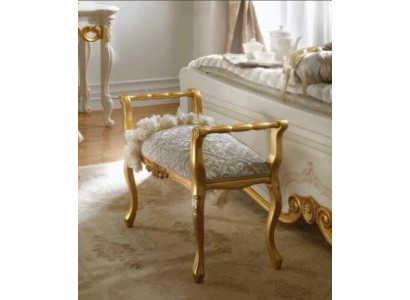 Klassieke voetenbank Chaise longue bijzettafel Ottomaanse bank Nieuw