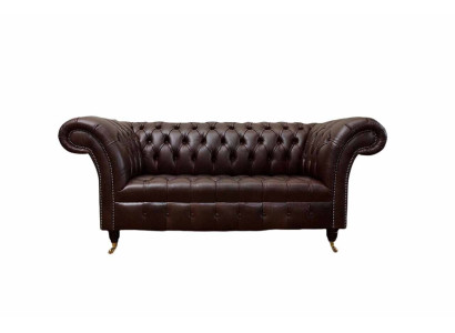 Sofa Bank Chesterfield Bekleedbanken 2-zits Lederen Stoffen Lounge Nieuw