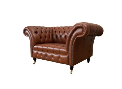 Chesterfield Design Stoff Bank Fauteuil 1,5-zits gestoffeerde banken Lounge