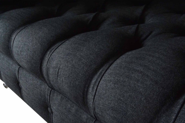 Bank Bekleding Bankstof Chesterfield Banken 1,5 zitsbank Losse fauteuil Grijs