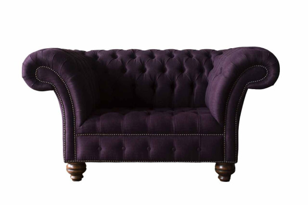 Ontwerp Chesterfield Stoffenbank Fauteuil 1,5-zits gestoffeerde banken Lounge