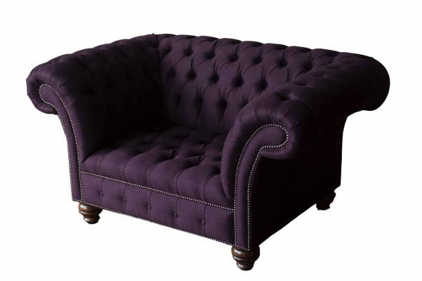 Ontwerp Chesterfield Stoffenbank Fauteuil 1,5-zits gestoffeerde banken Lounge