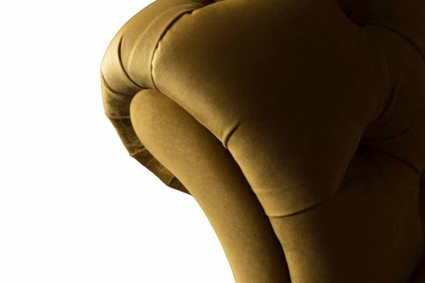 Chesterfield fauteuil stof textiel modern woonkamer luxe design meubels