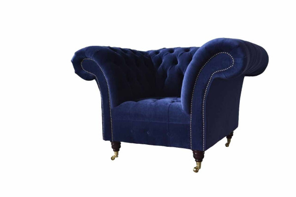 Chesterfield textiel fauteuil 1-zits bank bekleding ontwerp luxe modern  Chesterfield textiel fauteuil 1-zits bank bekleding ontwerp luxe modern