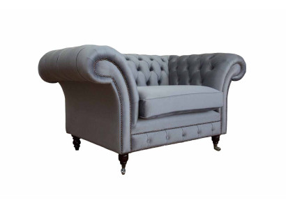 Ontwerp Chesterfield Stoffen Bank Fauteuil 1-Zits Gestoffeerde Banken Lounge Nieuw