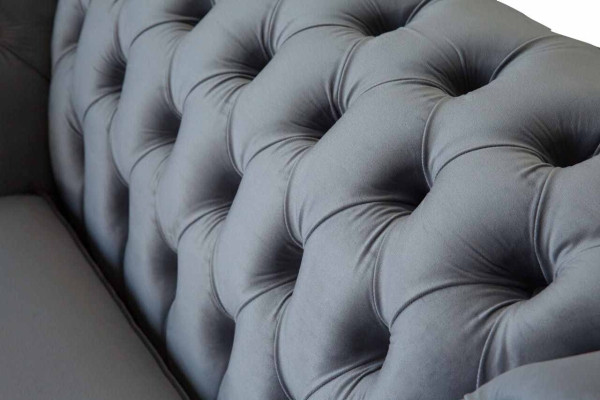Ontwerp Chesterfield Stoffen Bank Fauteuil 1-Zits Gestoffeerde Banken Lounge Nieuw