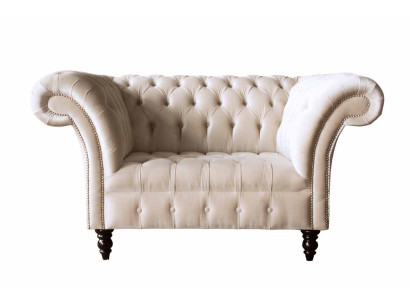 Couch bekleding bank textiel Chesterfield banken 1,5-zits 1-zits roze