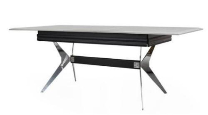 Eethoek Eetkamer Eettafel Stoelen Tafel Modern 7-delig Zwart Uitschuifbaar