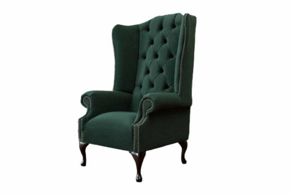 Chesterfield ontwerp fauteuil bekleding luxe textiel bank fauteuil