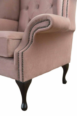 Ohrensessel Stoel Fluweel Ontwerp Bekleding Bank Chesterfield Textiel Meubilair