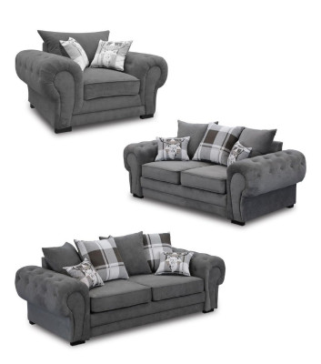 Bankstel 3+2+1 Chesterfield meubels woonkamer textiel in Italiaanse stijl