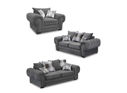 Bankstel 3+2+1 Chesterfield meubels woonkamer textiel in Italiaanse stijl