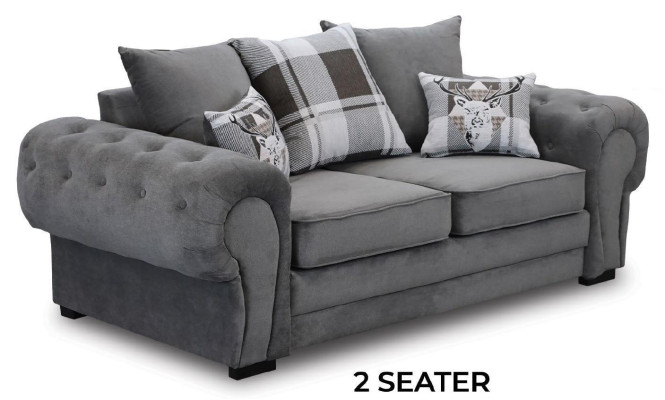 Bankstel 3+2+1 Chesterfield meubels woonkamer textiel in Italiaanse stijl