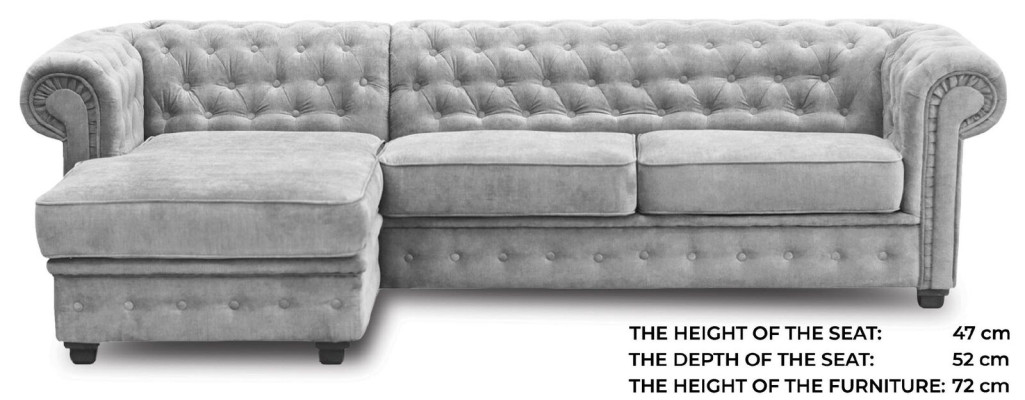 Chesterfield hoekbank hoekbank bank bank meubels banken banken hoekbank
