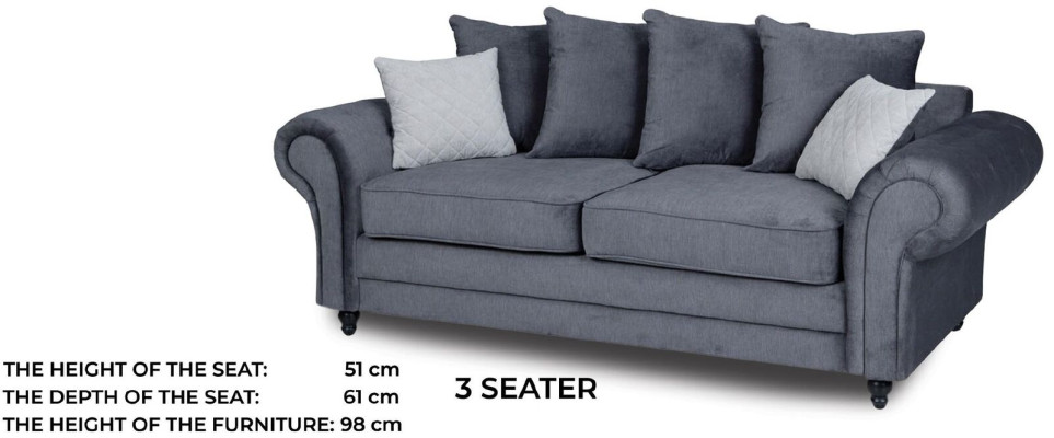 Driepersoons bank gestoffeerd meubilair fluwelen bankstofbank 218cm bankstellen