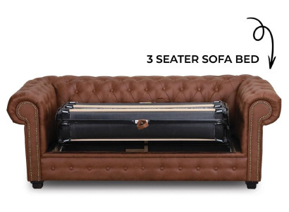 Slaapbank Chesterfield bank met slaapfunctie bank bekleding meubels banken