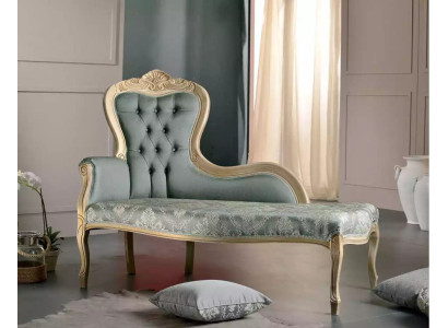 Luxe meubels Chaise longue Woonkamer Klassiek ontwerp Textiel bekleding