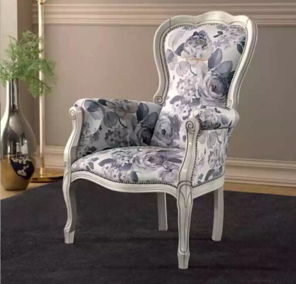 Klassieke fauteuil Ohrensessel gestoffeerde meubels Designerstof Woonkamer