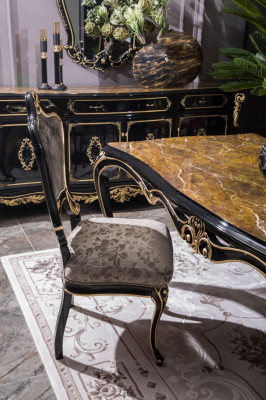 Eetkamerstoel Luxe klassieke houten stoelen Ontwerp houten stoel meubels