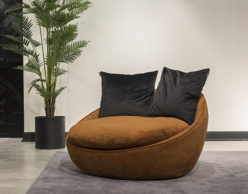 Ronde fauteuil Relaxstoel Gestoffeerd Eenzitter Bank Meubels Gestoffeerd Rond