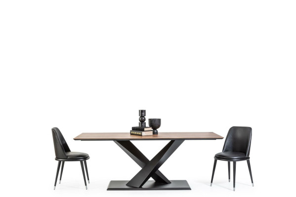 Saloontafel Keukentafel Luxe in moderne stijl bruine tafel 208x92cm